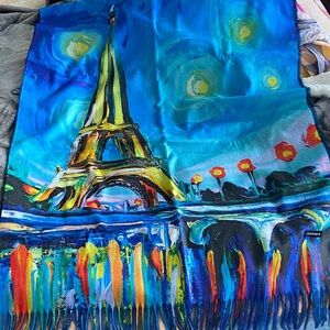 Colorful Eiffel Tower Scarf